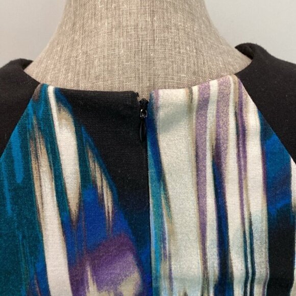 Calvin Klein Black Abstract Sleeveless Dress - Picture 8 of 13